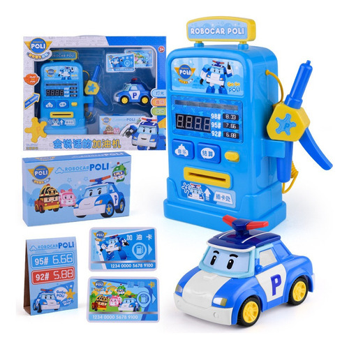 Dispensador De Combustible Robocar Poli Juguetes Para Niños