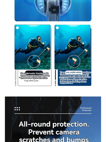 Carcasa De Buceo Totalmente Invisible Para Insta360 X4