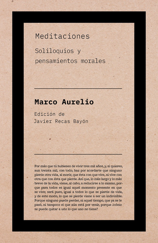 Meditaciones - Marco Aurelio - Biblioteca Nueva - Libro