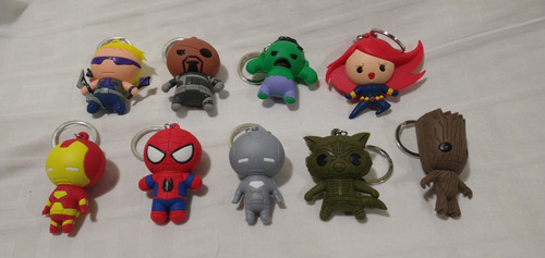 Colgante Marvel Spiderman Ironman Groot Hulk Black Widow
