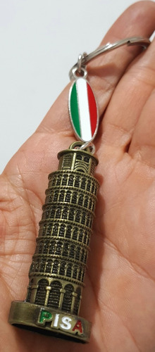 Torre Pisa Italia Souvenir Llavero Metalico Pais 077