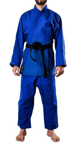  Traje Judo Aikido Mediano Azul Shiai T4 Al 8 Uniforme Safit