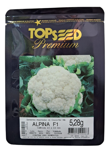 Agristar Top Seed Premium Couve-Flor 5,28gr.
