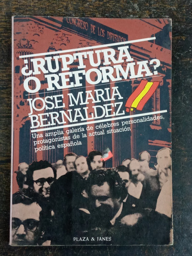¿ Ruptura O Reforma ? * Jose Maria Bernaldez * P&j *