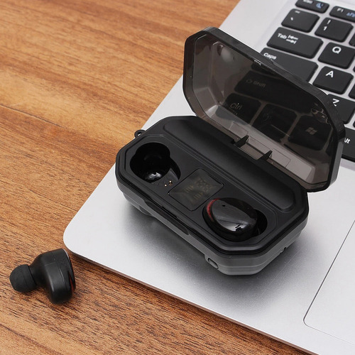 Auricular Microfono Bluethoot Inalambrico Powerbank Linterna