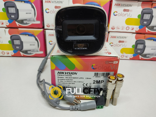 Kit Dvr Hikvision 16 Ch / 10 Colorvu Com Áudio / Hd 2teras