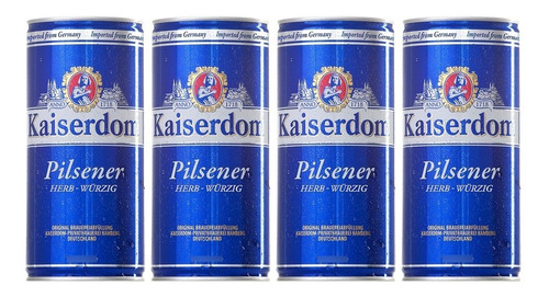 Caja X4 Cerveza Kaiserdom Lata Litro 1000 Ml