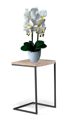 2 Orquídeas Artificiais Vaso De Cerâmica Decoração De Sala | Parcelamento  sem juros