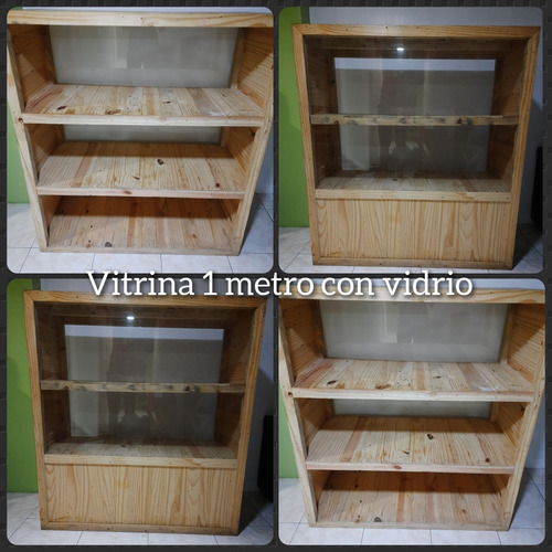 Vitrina Exhibidor De Madera