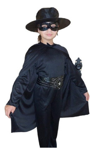 Disfraz De Zorro Enmascarado Para Niño Fiestas Y Halloween