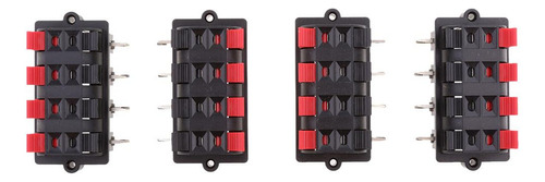 // Terminales De Altavoz Tipo Push 8 Vías 2 Filas