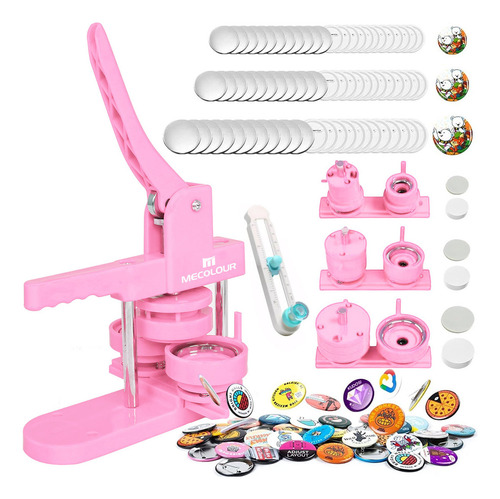 Kit de 3 fotobots publicitarios 32/44/58 mm/150 unidades en color rosa mecolor