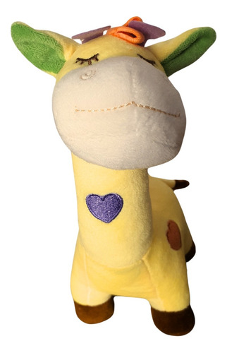 Girafa Pelúcia Infantil Bebês Menina(o)-bbr Toys Cor Amarelo