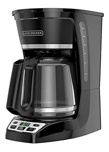 Black + Decker Cafetera Programable De 12 Tazas *, Negra, Cm