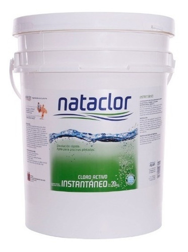 Cloro Activo Instantaneo En Polvo Nataclor 10 Kg  Envio !