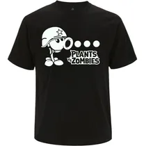 Comprar Remera Plantas Vs Zombis Brilla En La Oscuridad 100% Algodón