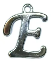 Comprar 10 Dijes De Metal Letra E ~ Para Bijouterie Artesanias