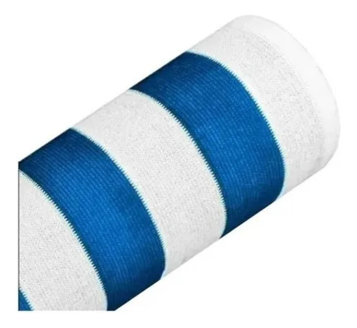 Rollo Media Sombra Azul/blanco 4.20 Mts X 50 Mts 80% Pesada