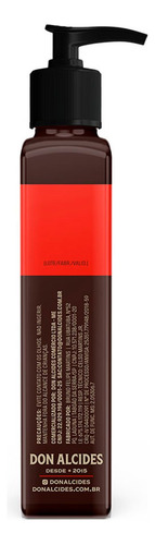 Kit Balm Para Barba Negra 120ml E Pente Duplo Don Alcides