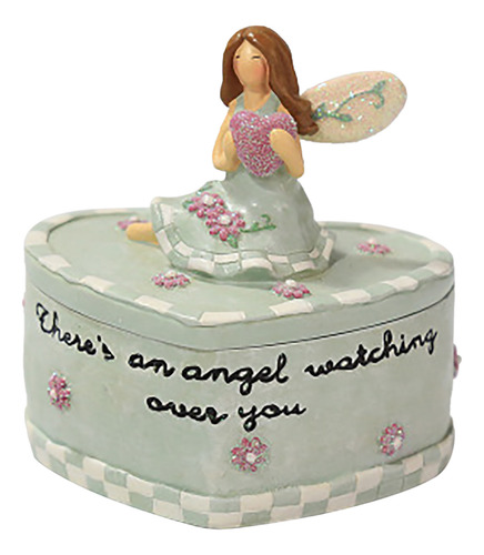 Joyero Con Forma De Corazón Con Forma De Ángel Para El Día D
