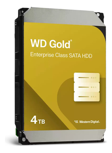 Hdd Servidor Western Digital Gold 4tb Sata 6gb/s 7200rpm 256mb 3.5 Cor Preto