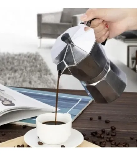 Cafetera Italiana Aluminio 6 Tazas Cocina Tetera