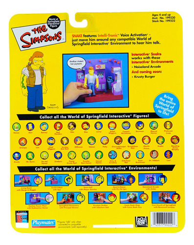 Playmates The Simpsons World Of Springfield Series 6 Snake