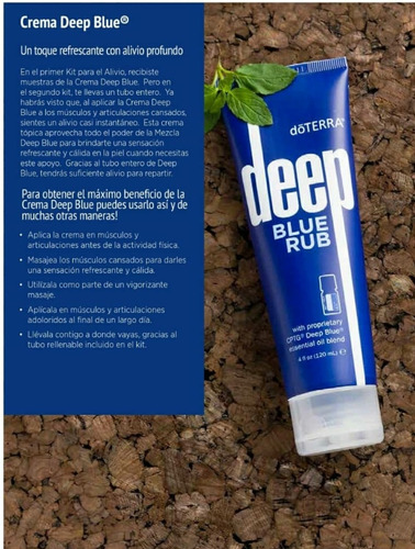 Deep Blue Crema Unguento Alivio Natural 100%original