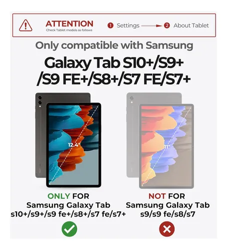 Dexnor Para Samsung Galaxy Tab S10+ Plus/s9+ Fe+ Rosa