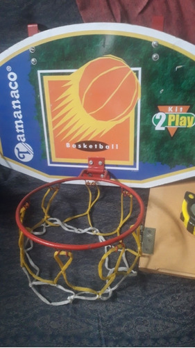 Tablero Y Aro De Mini Basket En Perfecto Estado. 10  De Diam