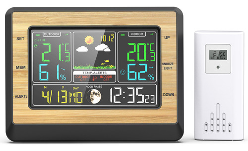 Estação Meteorológica Estação Multifuncional Moon Com Displa