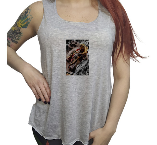 Musculosa Dama Carrusel Calesita Caballo Parque Juegos M8