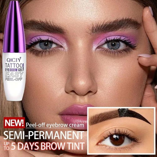 Pasta Para Cejas Impermeabl Duración Resistente Marrón Gris