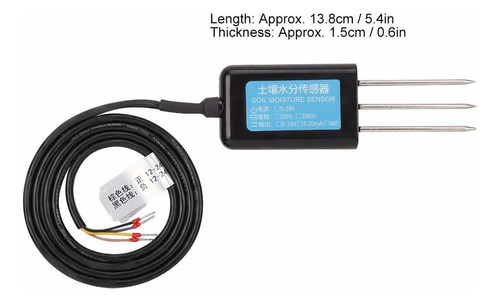 Sensor Humedad Del Suelo 4-20ma 12-24v Salida Impermeable