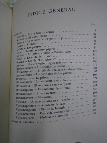 Allá Lejos Y Hace Tiempo - Guillermo Hudson Ed. Kraft 1958 (Usado)