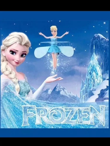Boneca Frozen Voadora - Com Luz Led - Voa Na Mão Por Sensor