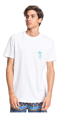 Quiksilver Playera De Manga Corta Morning Bird Para Hombre,