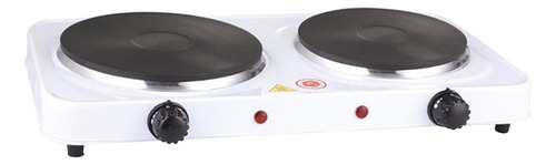 . Estufa Eléctrica Pequeña Placa Caliente Doble 2000w Blanco