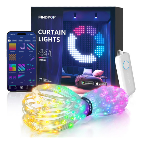 Luces Led Para Cortinas Findpop 441 Ai, Decoración Navideña