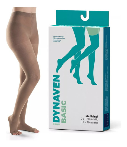 Meia Basic Dynaven Sigvaris Meia Calça Compressão 20-30mmhg