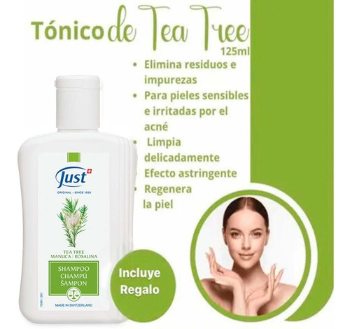 Imagen 7 de 7 de Limpiador Tónico De Tea Tree Y Manuca Anti-acné Just
