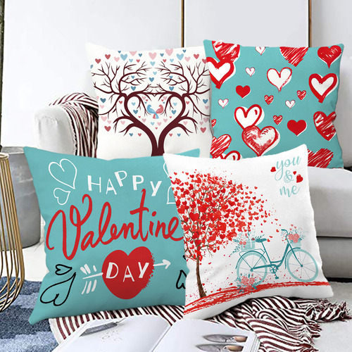 Funda De Almohada Q Para El Festival Del Día De San Valentín