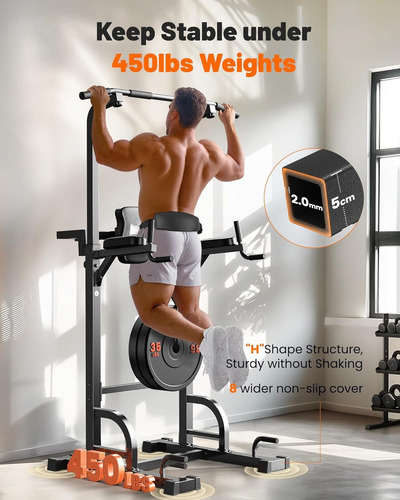 Estructura Estacion Dominadas Barra Multifuncional Gimnasio En Casa, Máquina De Levantamiento De Pesas, Equipo De Fitness, Culturismo, Construcción Muscular