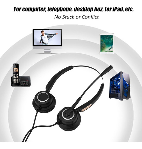 / Audifonos Con Microfono Alámbricos Diadema Para Call