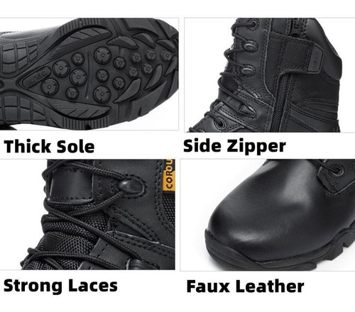 Botines Militares De Combate Para Hombre, Camuflaje De Alta
