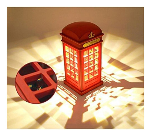 3xusb / Bateria Power Cabine Telefônica Night Light Abajur