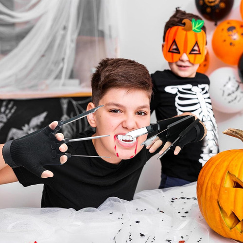 2 Pcs Wolverine Claws Halloween Fingers Articulados, Garras