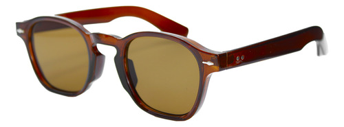 Lentes De Sol Para Hombre Color Cafe Gafas De Sol Redondos