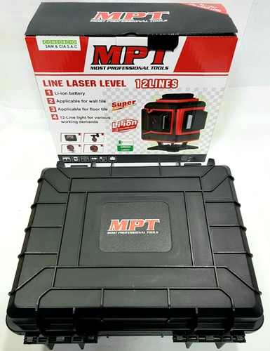 Nivel Laser 360°,luz Verde,12lineas,recargable