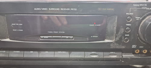Receiver Philips Fr-732(sucata)leia Com Atenção!!!!!!! Preto (Usado)
